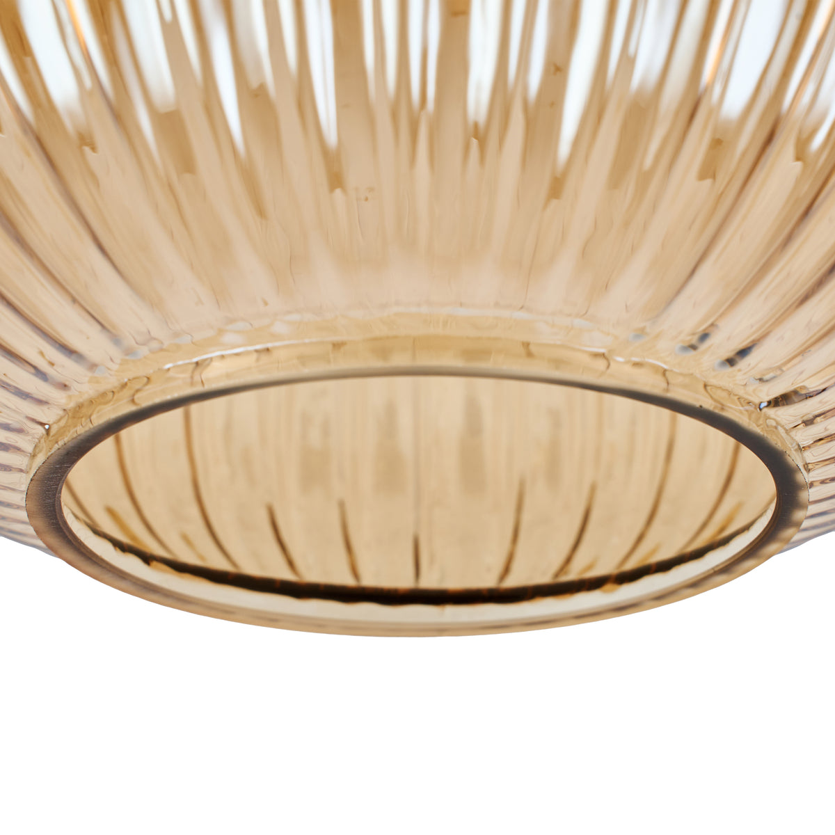 Rund loftlampe - smoke