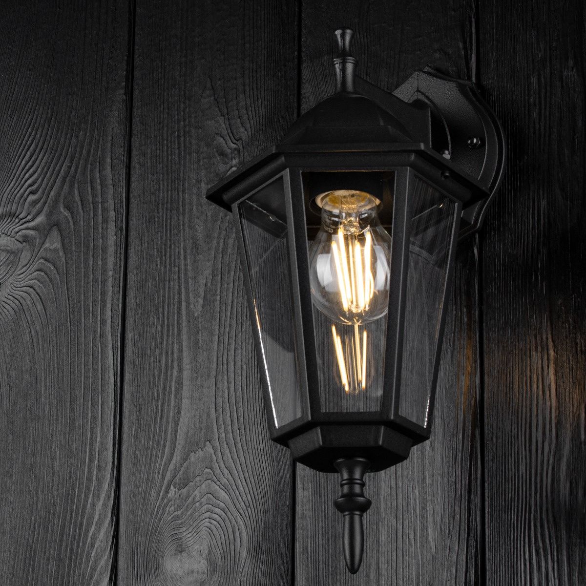 Udendørs væglampe Lantern – Facadebelysning med E27-fatning