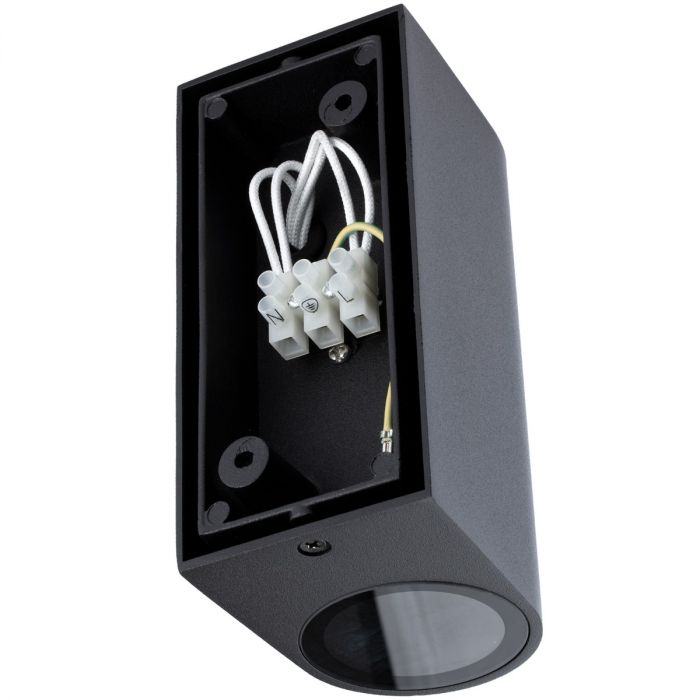 Udendørs væglampe UP & DOWN – Havefacadelampe GU10 Sort