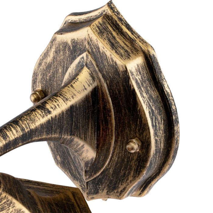 Udendørs væglampe Down – E27 facadelygte i patina-stil