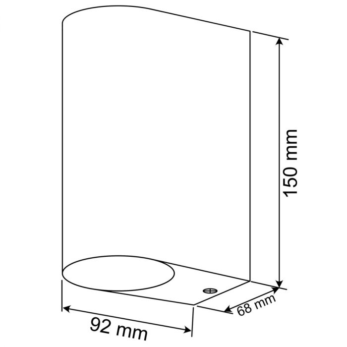 Udendørs væglampe UP & DOWN – Havefacadelampe GU10 Sort