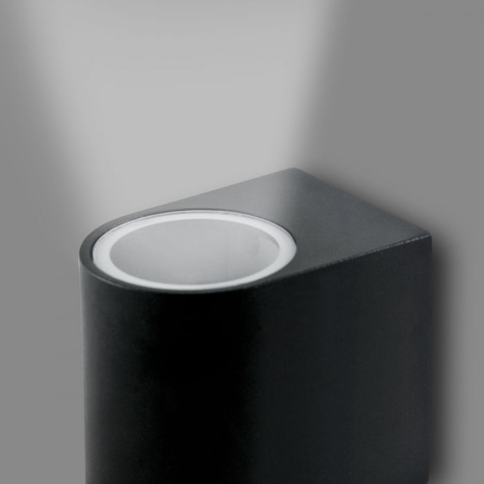 Udendørs væglampe UP & DOWN – Havefacadelampe GU10 Sort