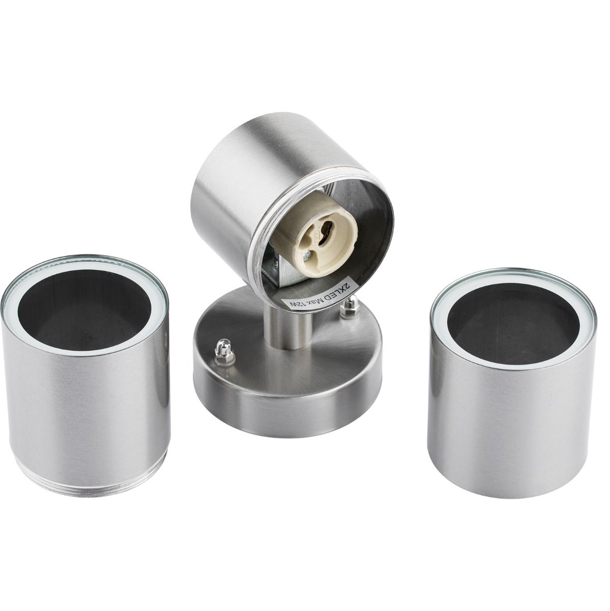 Udendørs væglampe Up & Down – Facadelampe med GU10-fatning, LED-kompatibel, IP44