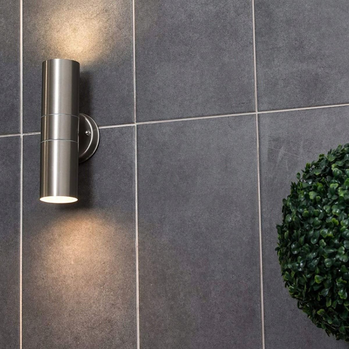 Udendørs væglampe Up & Down – Facadelampe med GU10-fatning, LED-kompatibel, IP44