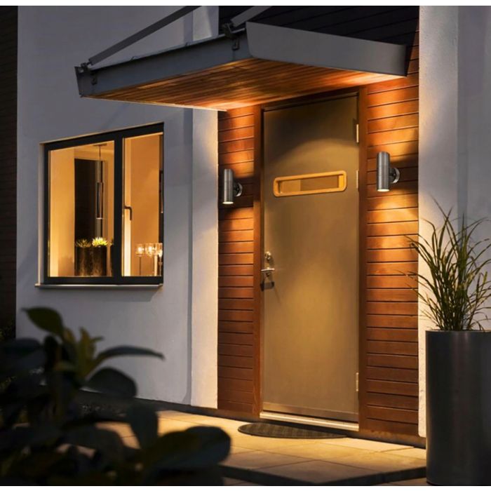 Udendørs væglampe Up & Down – Facadelampe med GU10-fatning, LED-kompatibel, IP44