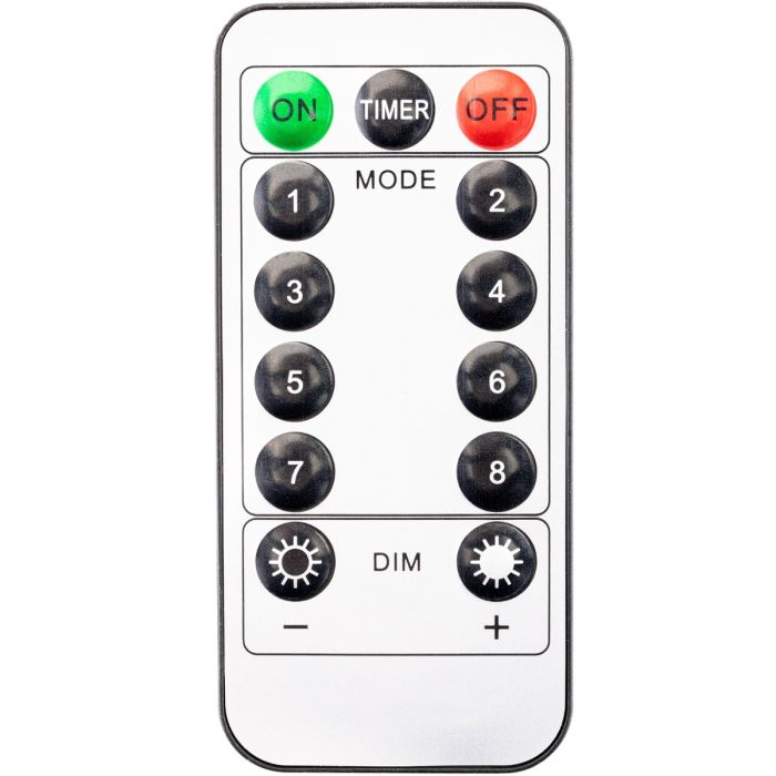 Solcellehavebelysning – 200x LED – 21m – Varm hvid 3000K – Inkl. fjernbetjening