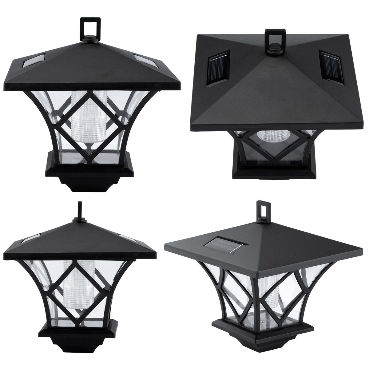 Solcelledrevet havelampe – LED udendørs lanterne – 150 cm