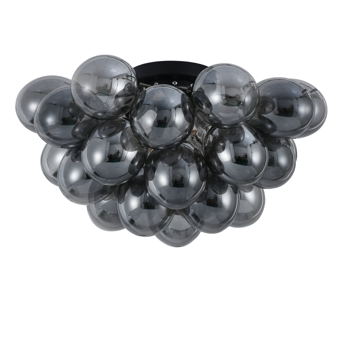 Loftlampe Grape – Moderne røgfarvet glaslampe