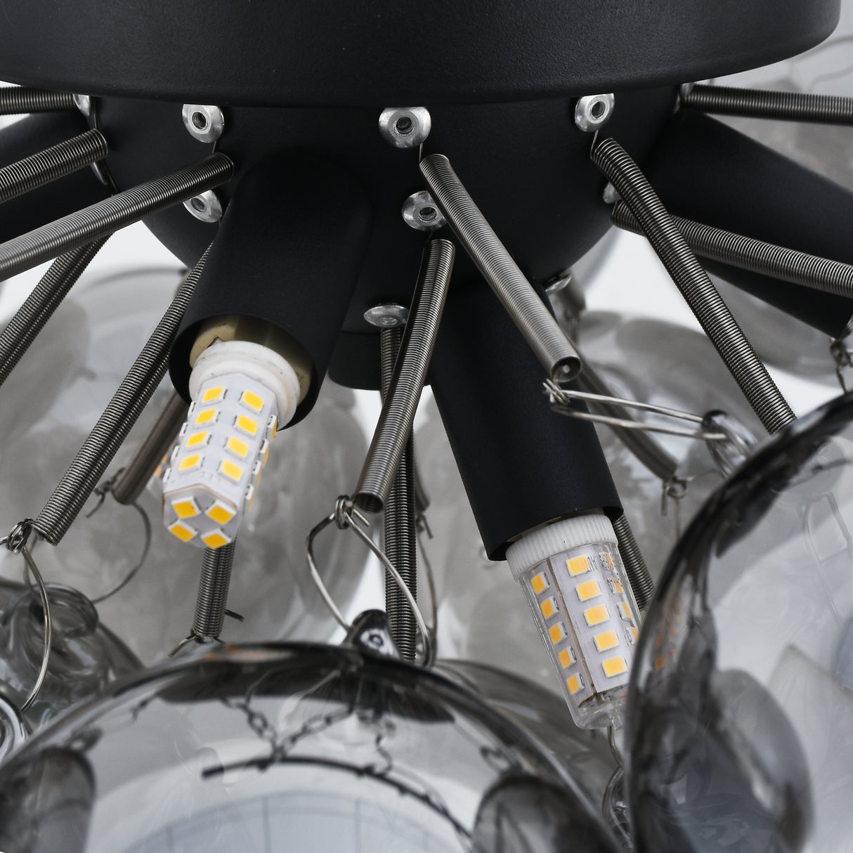 Loftlampe Grape – Moderne røgfarvet glaslampe