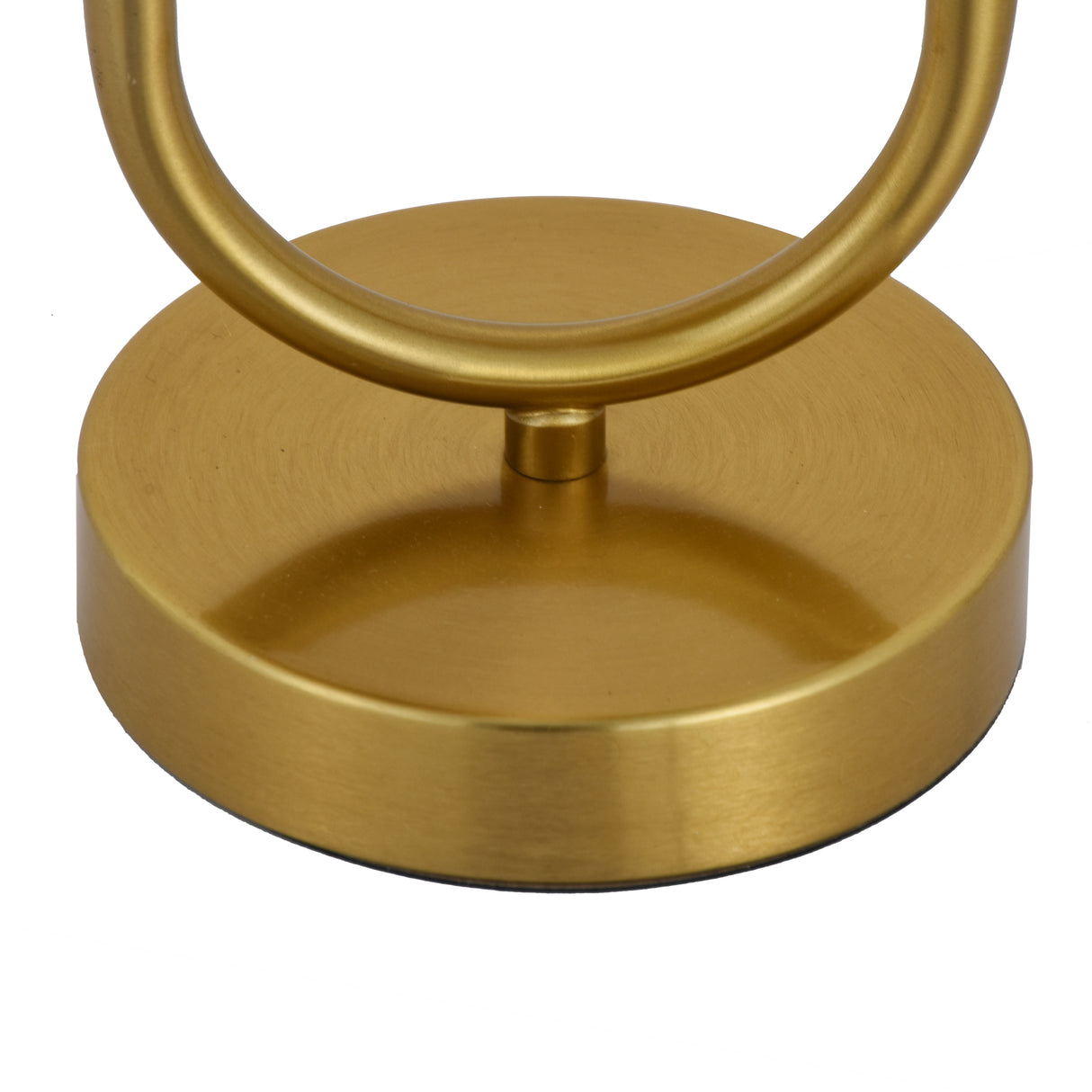 Bordlampe Linda - Messing med ravfarvet glas - 2 lys