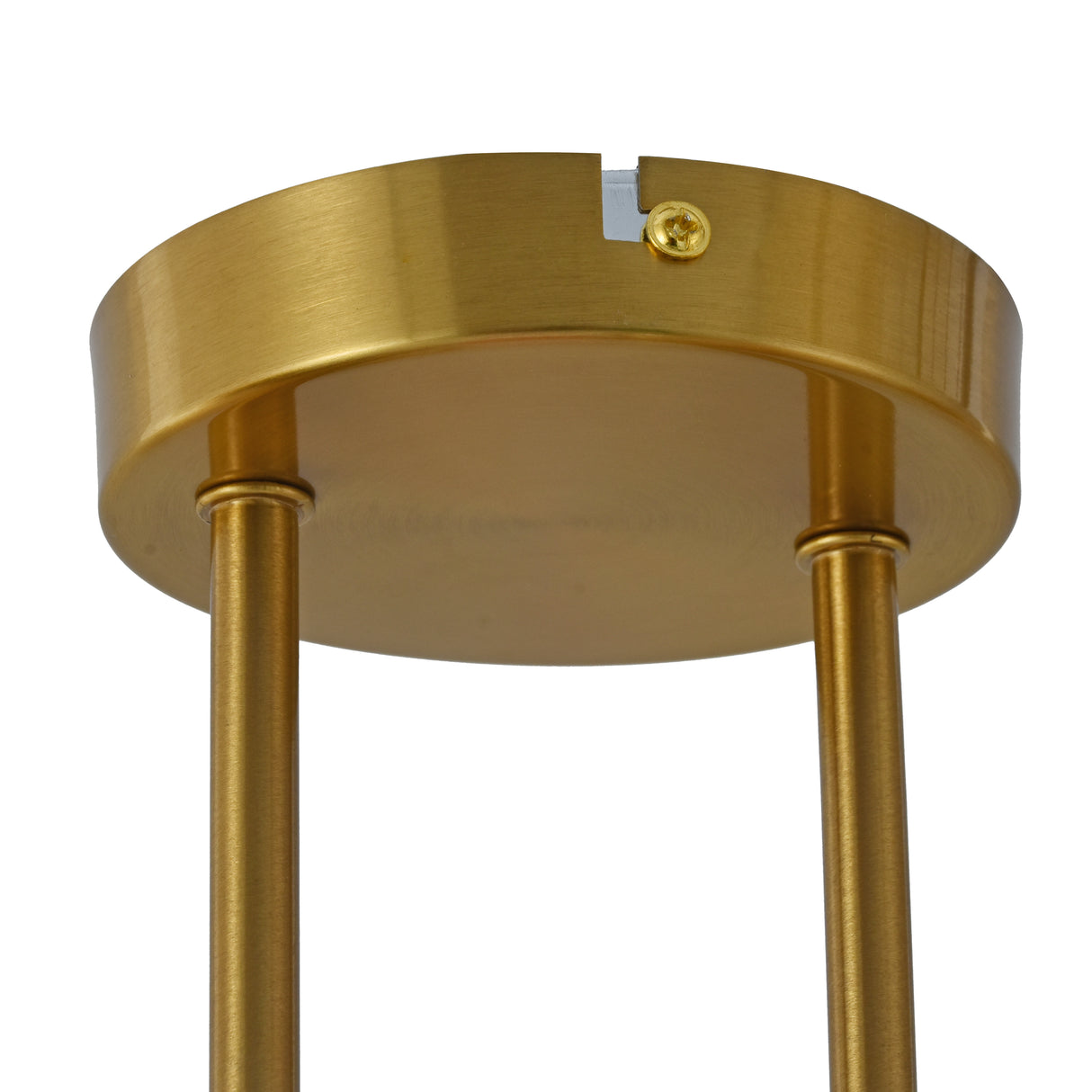 Loftlampe Guld - 4 Ravfarvede Glaskugler - Joy