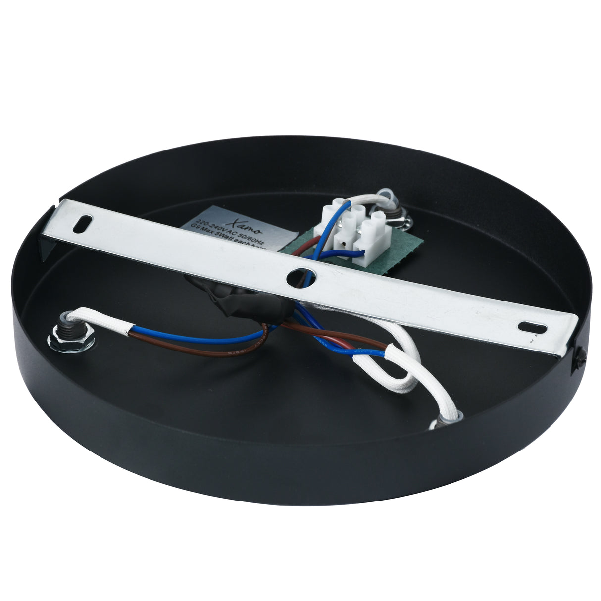 Loftlampe Sort - 3 røgfarvede glaskugler - Yaro