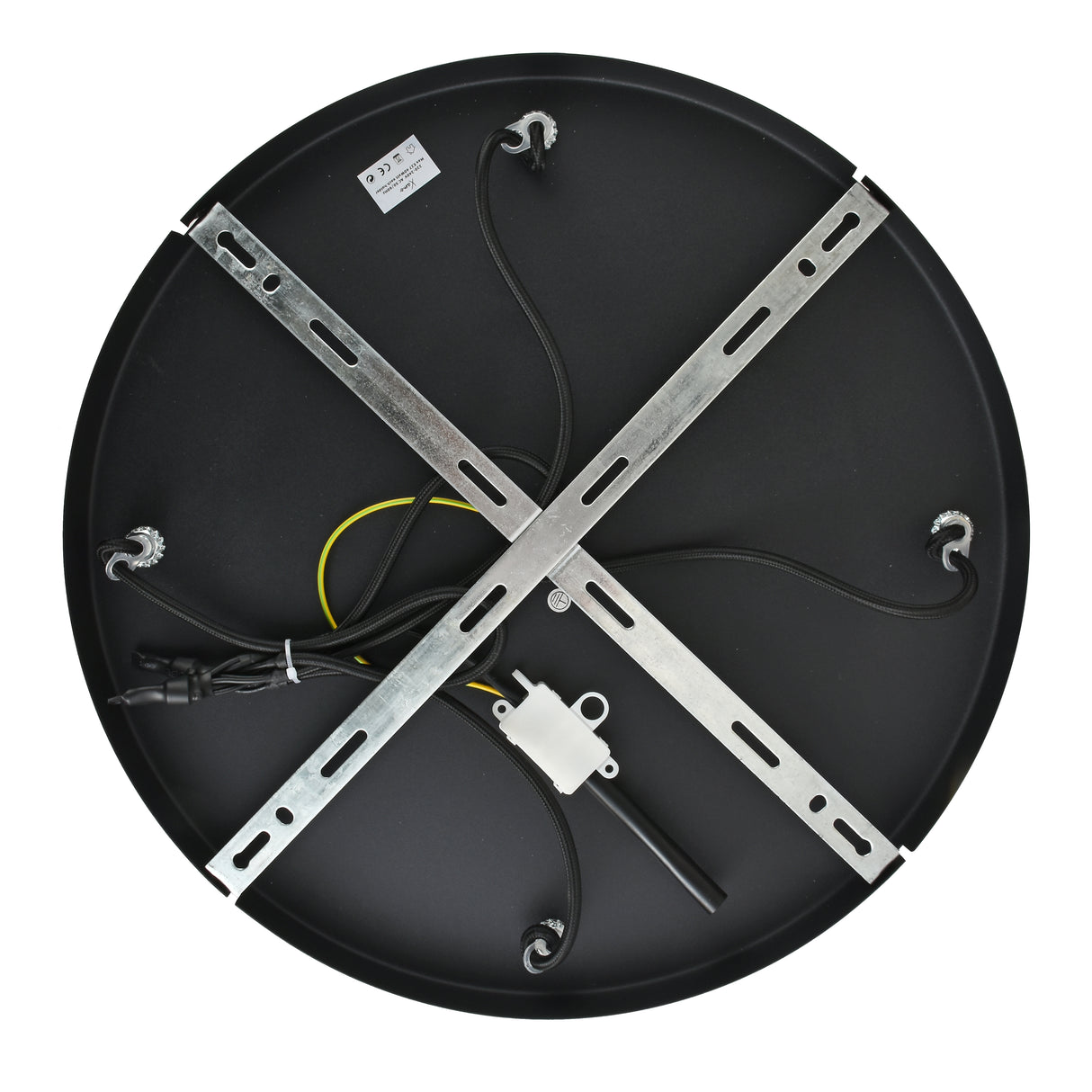 Hængelampe med 5 lys i mix | Røget glas | Industriel | Stue | Spisestue | Røget | Sort