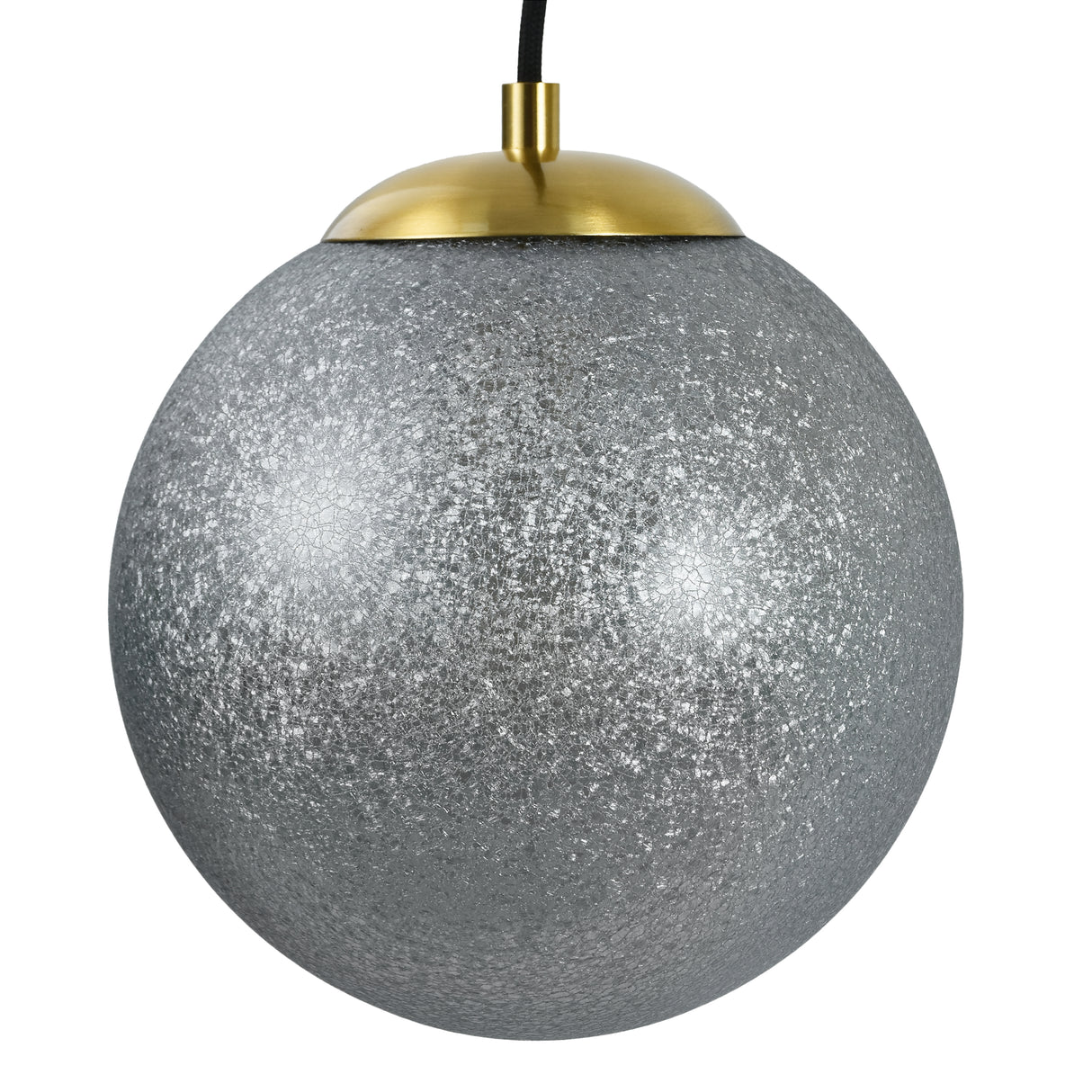 Noor pendellampe - 5 farvede kugler med sort/messing