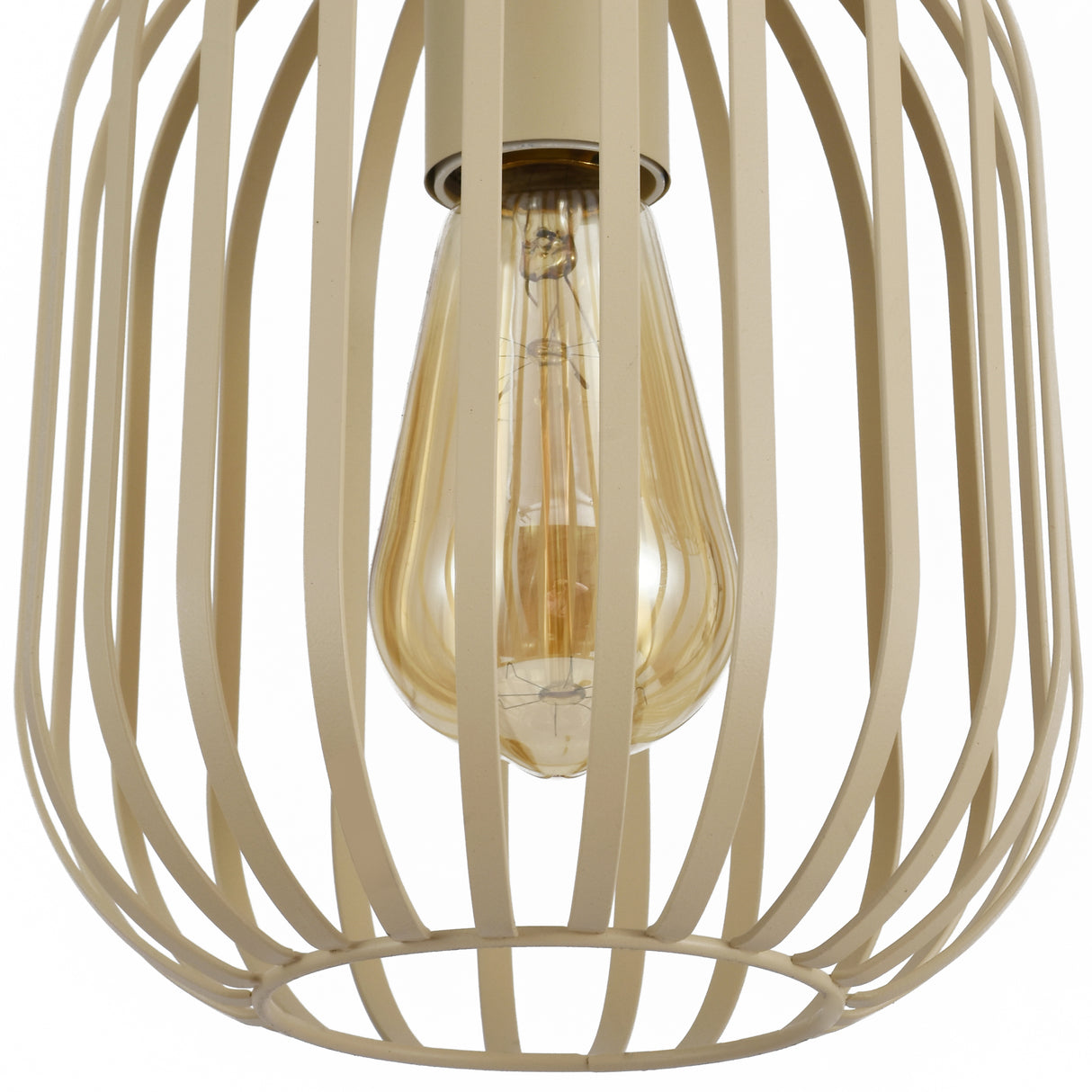 Hanglamp beige 3 korfen