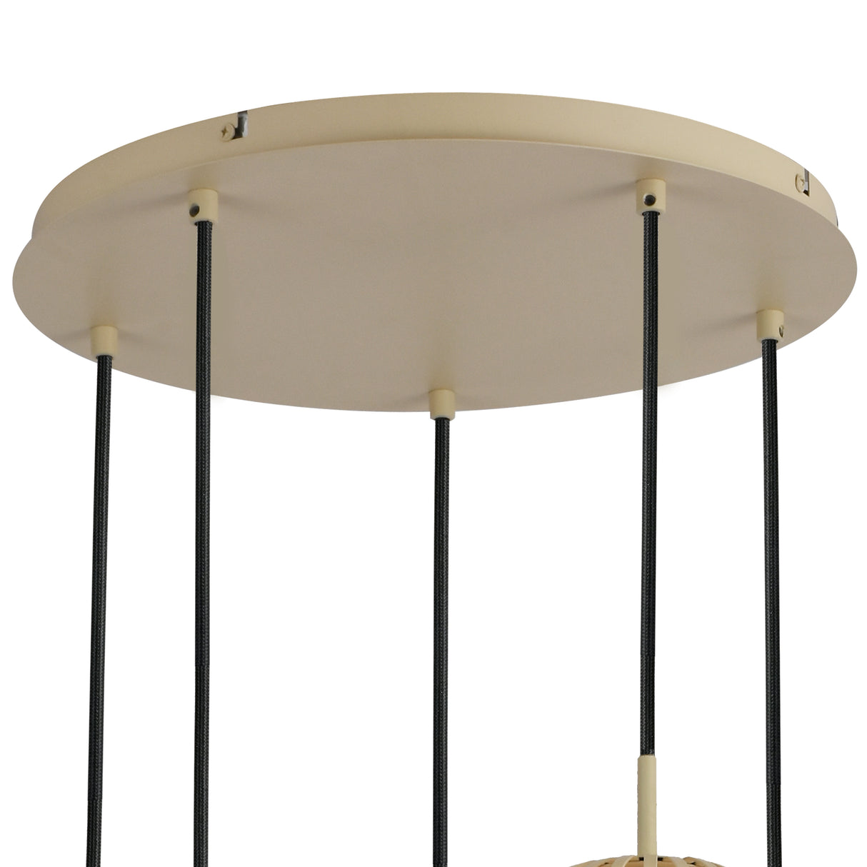 Hanglamp - Beige - 5 Lichts - Woonkamer - Eetkamer - Nova