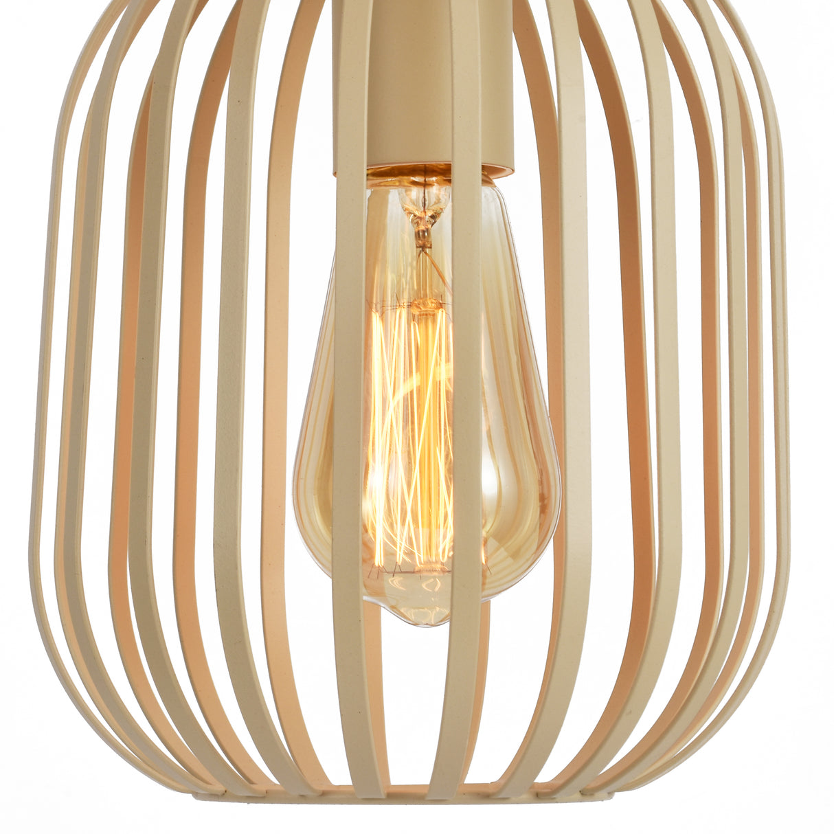 Hanglamp - Beige - 3 Lichts - Langwerpig - Woonkamer - Eetkamer - Nova