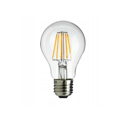 LED-pære E27 6 Watt 3000K Varm Hvid Transparent