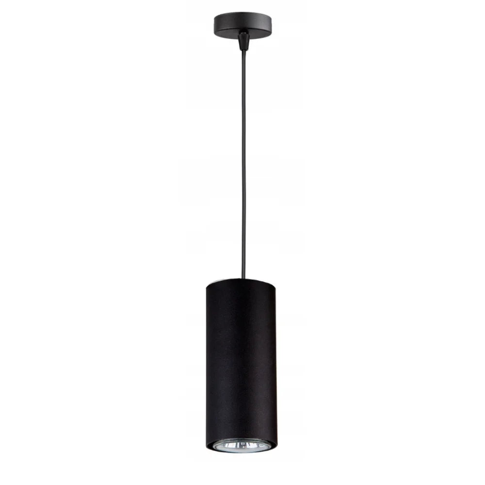 Hanglamp zwart industrieel met E27 fitting en open kap