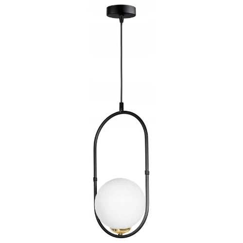 Gouden hanglamp industrieel met zwart voor eettafel