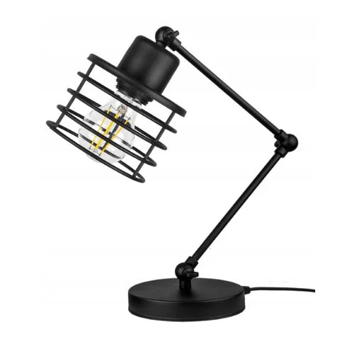 Tafellamp industrieel zwart verstelbaar design ‘Boxglow’