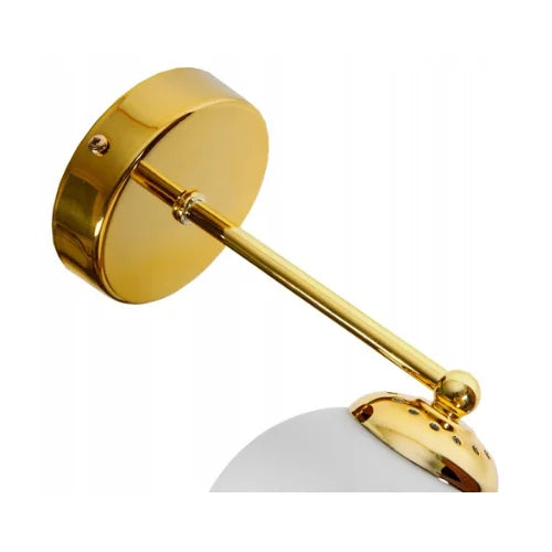 wandlamp industrieel goud wit voor woonkamer of slaapkamer