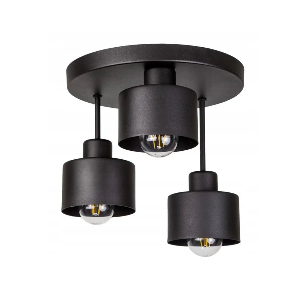 plafondlamp industrieel zwart woonkamer verlichting