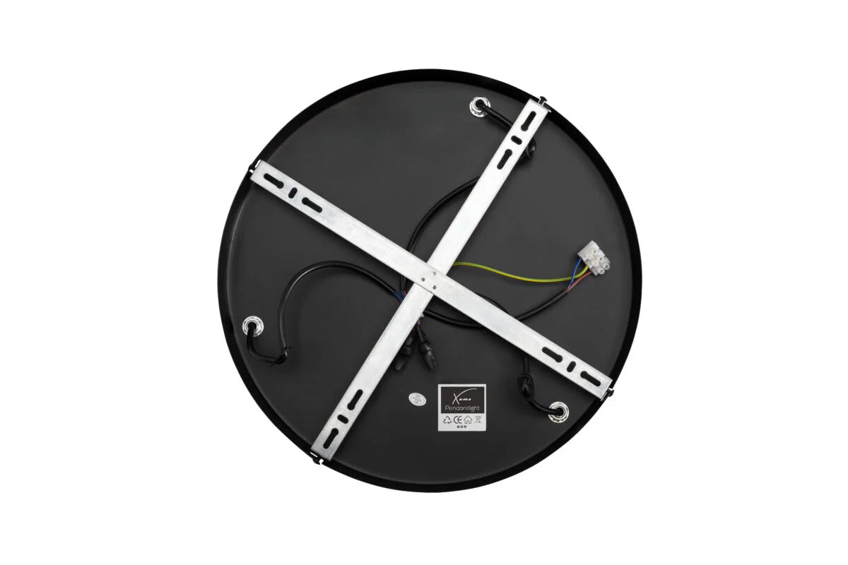 rookglas hanglamp zwart 3-lichts voor woonkamer of eetkamer