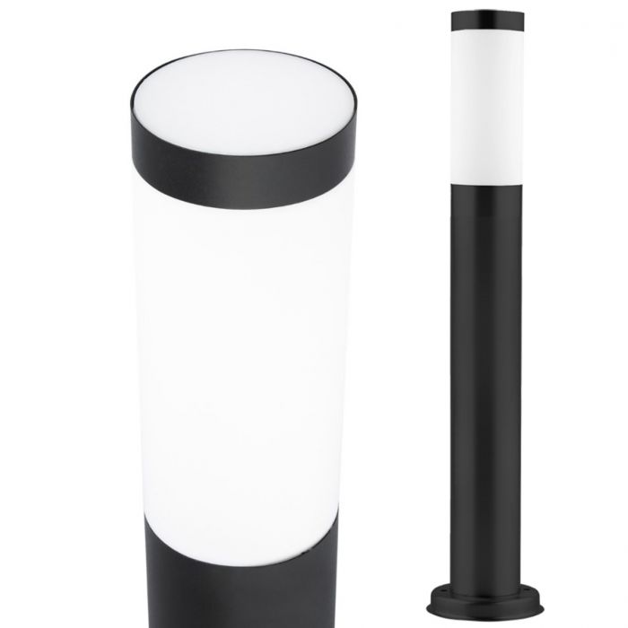 Sort havelampe – E27 udendørsbelysning, 65 cm