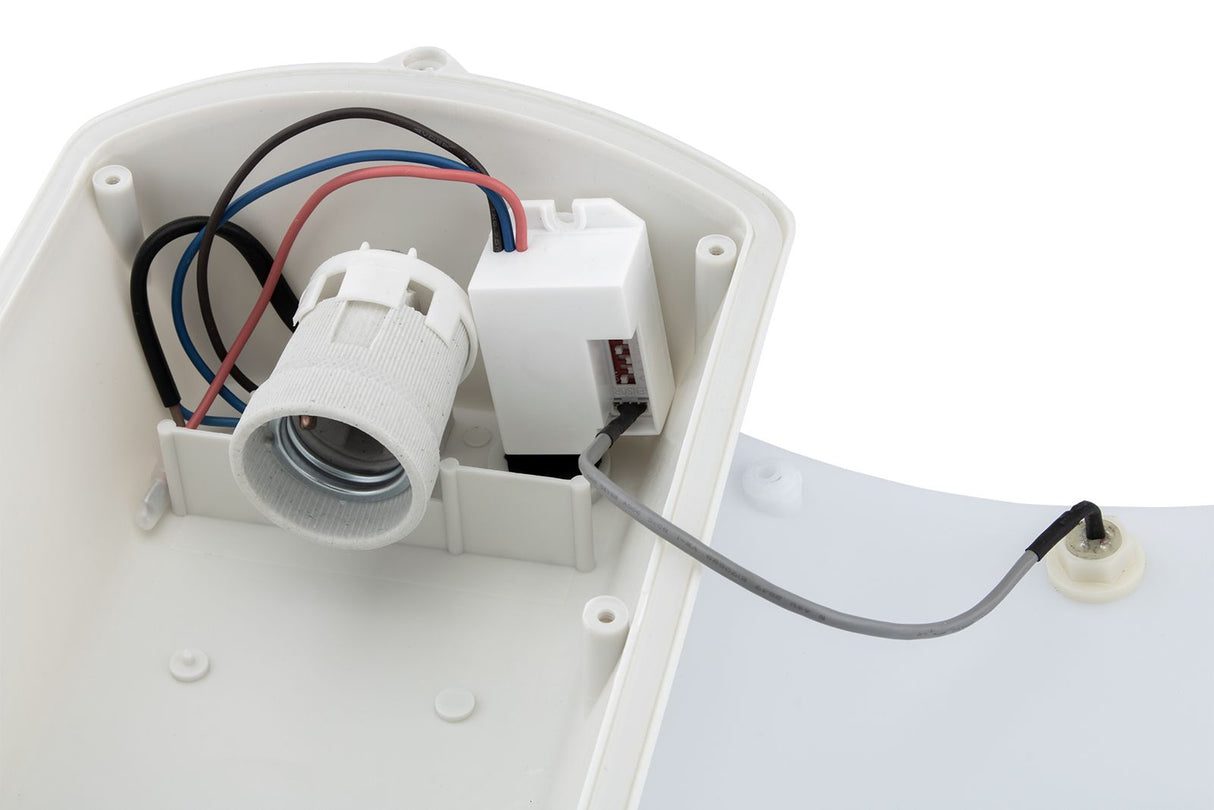 Væglampe med bevægelses- og skumringssensor - E27-fatning - udendørs