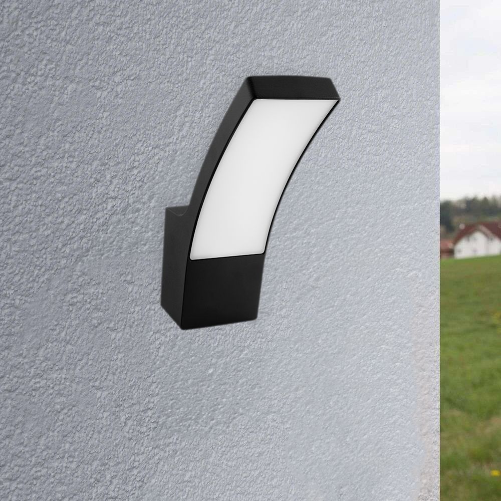 LED udendørs væglampe 10W – Sort, 4000K, IP44