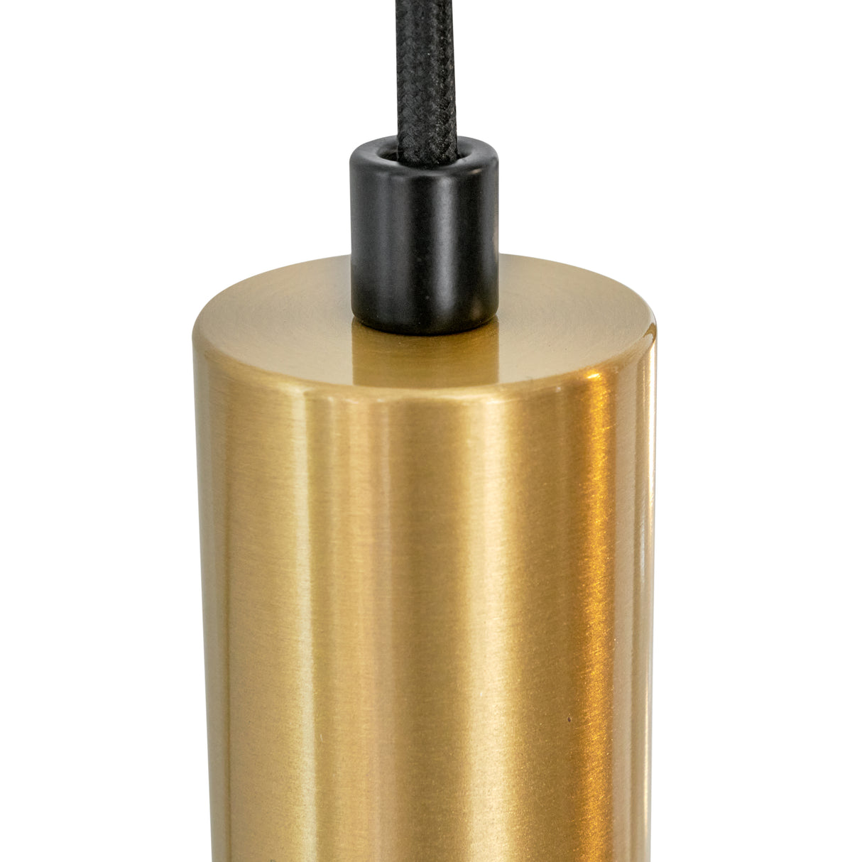 Hanglamp Zwart met Messing en Smoke Glas – 3-Lichts - Aura Trio