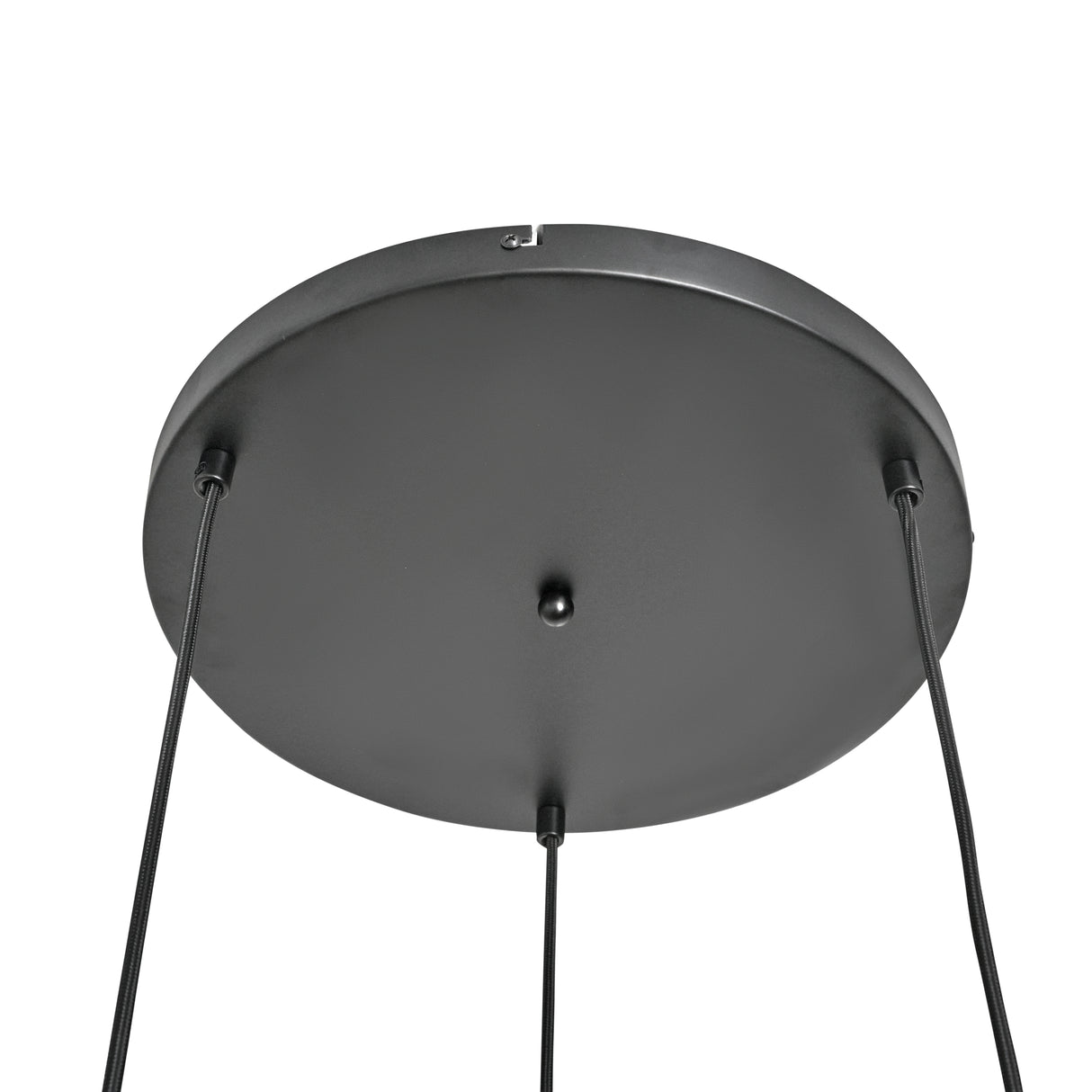 Pendellampe 3-lys blandet røgfarvet glas industriel stue spisestue røgfarvet sort