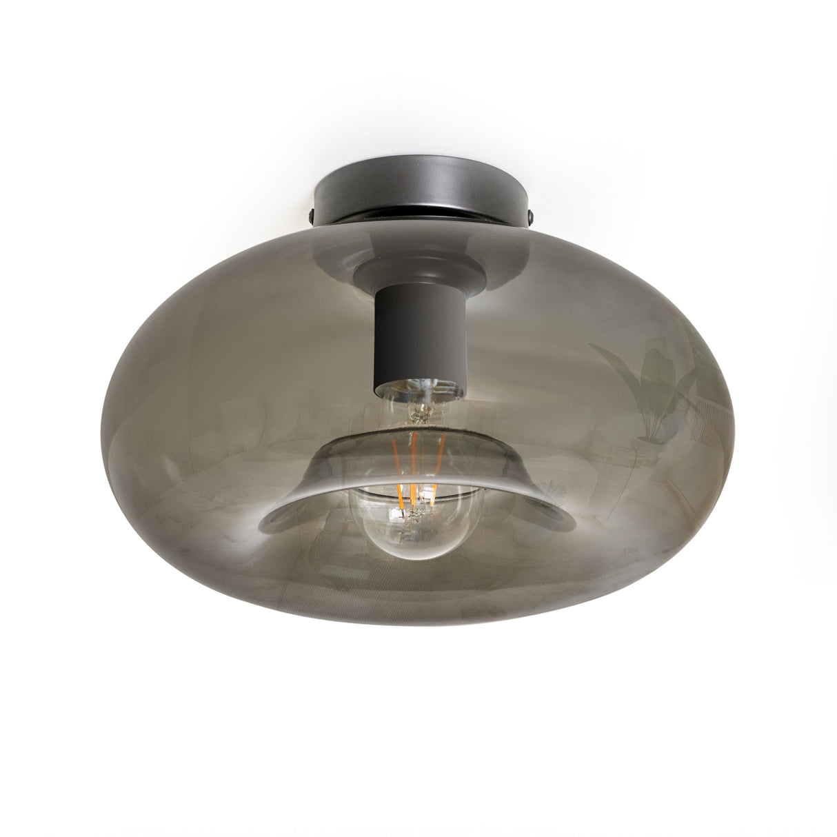 Design loftslampe Art Deco Sort røg -