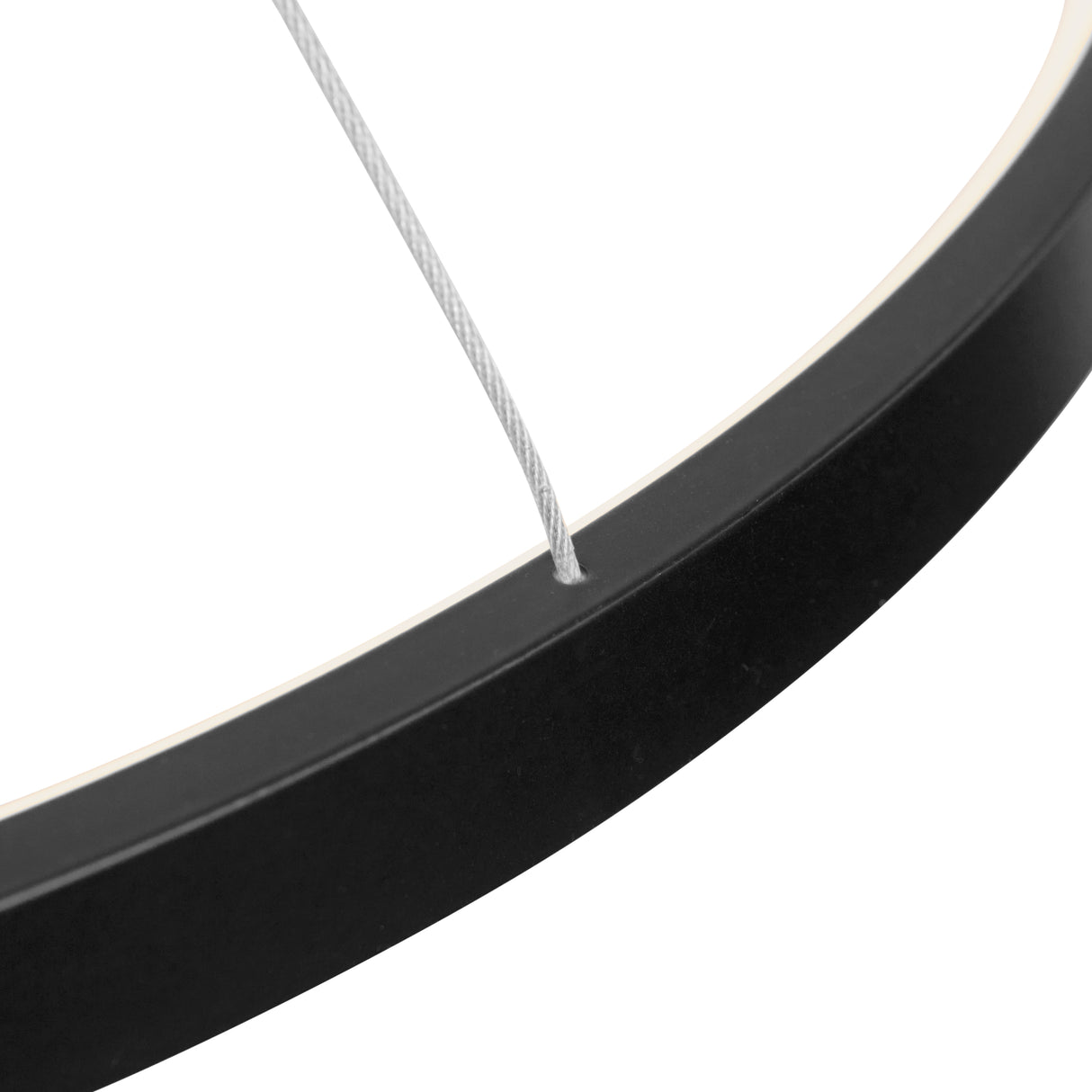 Design Hængelampe Sort - LED 3 farver - Tre ringe - Justerbar i højden - Spisestue - Stue