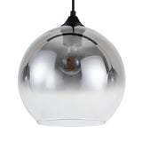 Sort pendellampe med falmet glas – 3 aflang lyskilder | Monari