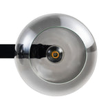 Sort pendellampe med falmet glas – 3 aflang lyskilder | Monari