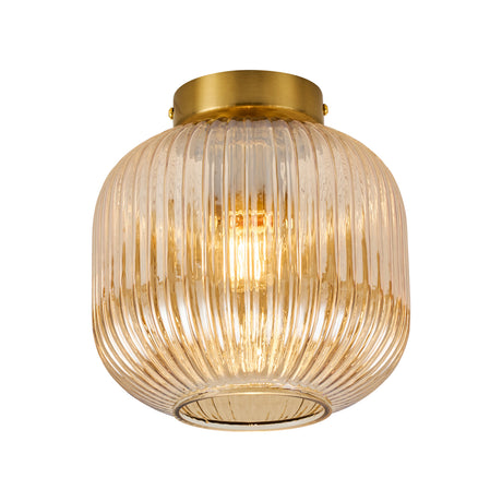 Rund loftlampe - smoke