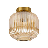 Rund loftlampe - smoke