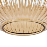 Rund loftlampe - smoke