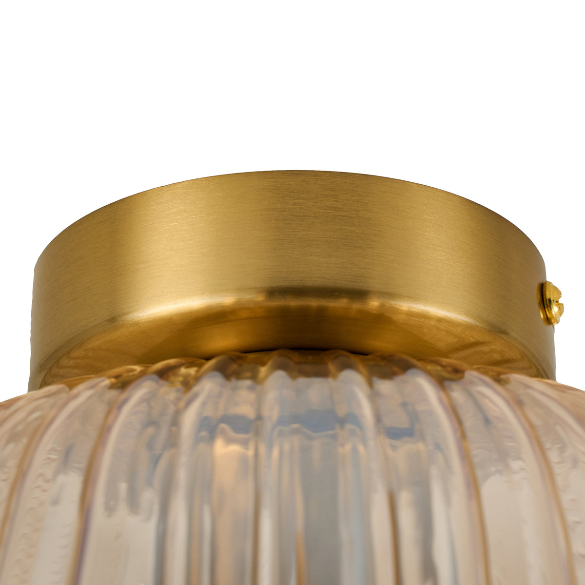 Rund loftlampe - smoke