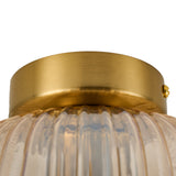 Rund loftlampe - smoke