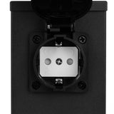 Udendørsstolpe med stikkontakt – Stående – 230V – 22 cm – 2x jordet udendørs stikkontakt