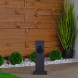 Udendørsstolpe med stikkontakt – Stående – 230V – 22 cm – 2x jordet udendørs stikkontakt