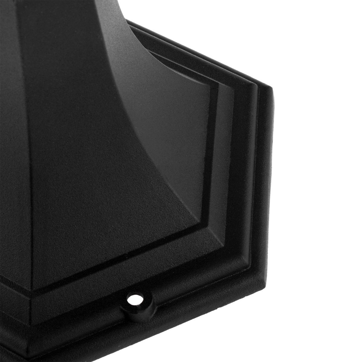 Stående udendørs lanterne 42cm – Sort – E27 fatning – Aluminium &amp; glas – IP44