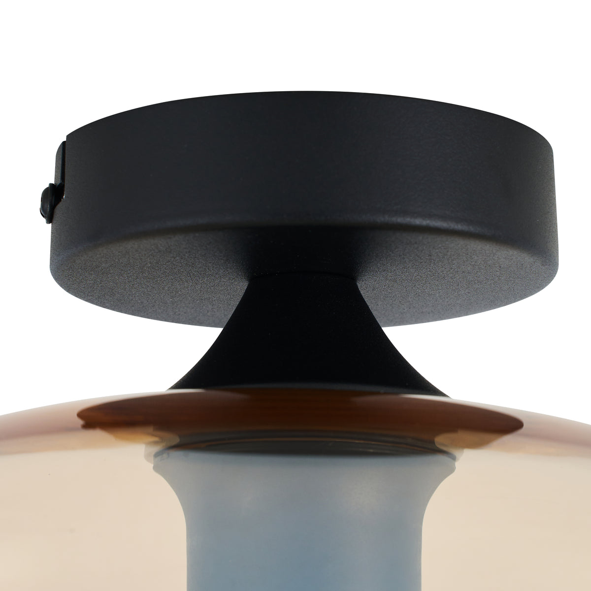 Design loftslampe Art Deco Sort røg -