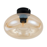 Design loftslampe Art Deco Sort røg -