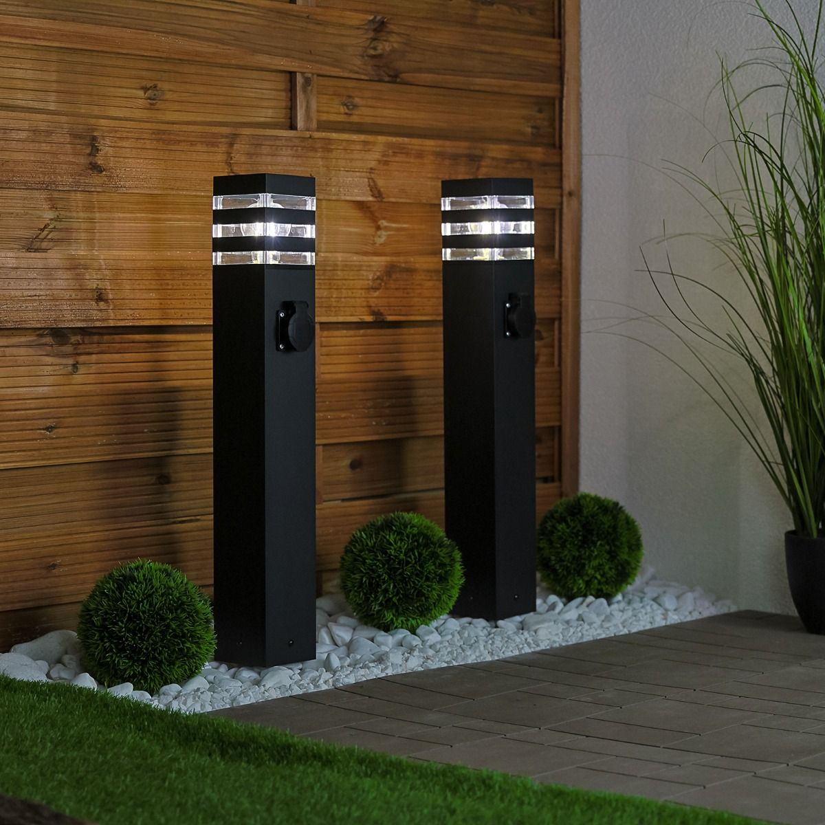 Havelampe - Stående udendørslampe på stang - 60 cm - E27-fatning - LED-egnet