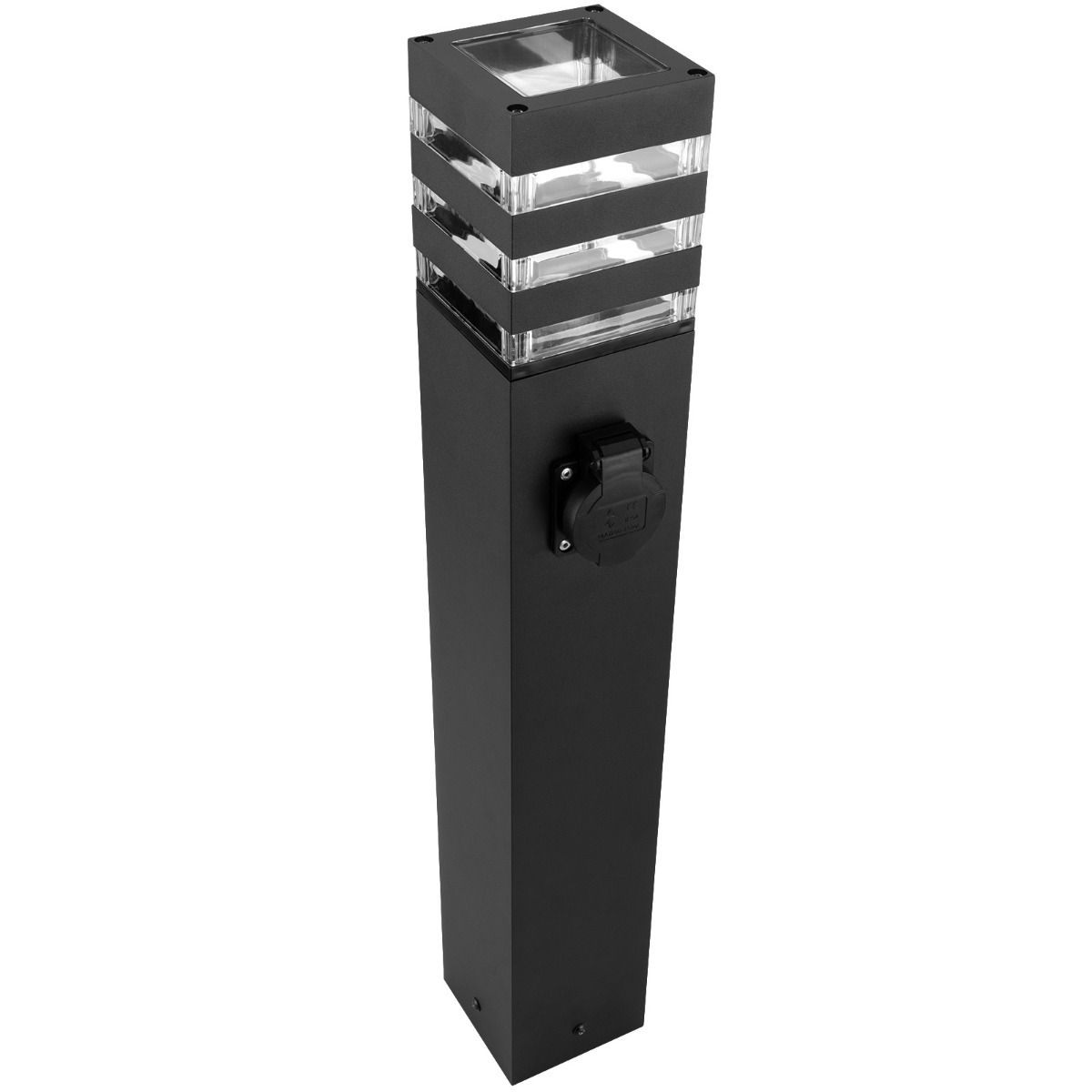 Havelampe - Stående udendørslampe på stang - 60 cm - E27-fatning - LED-egnet