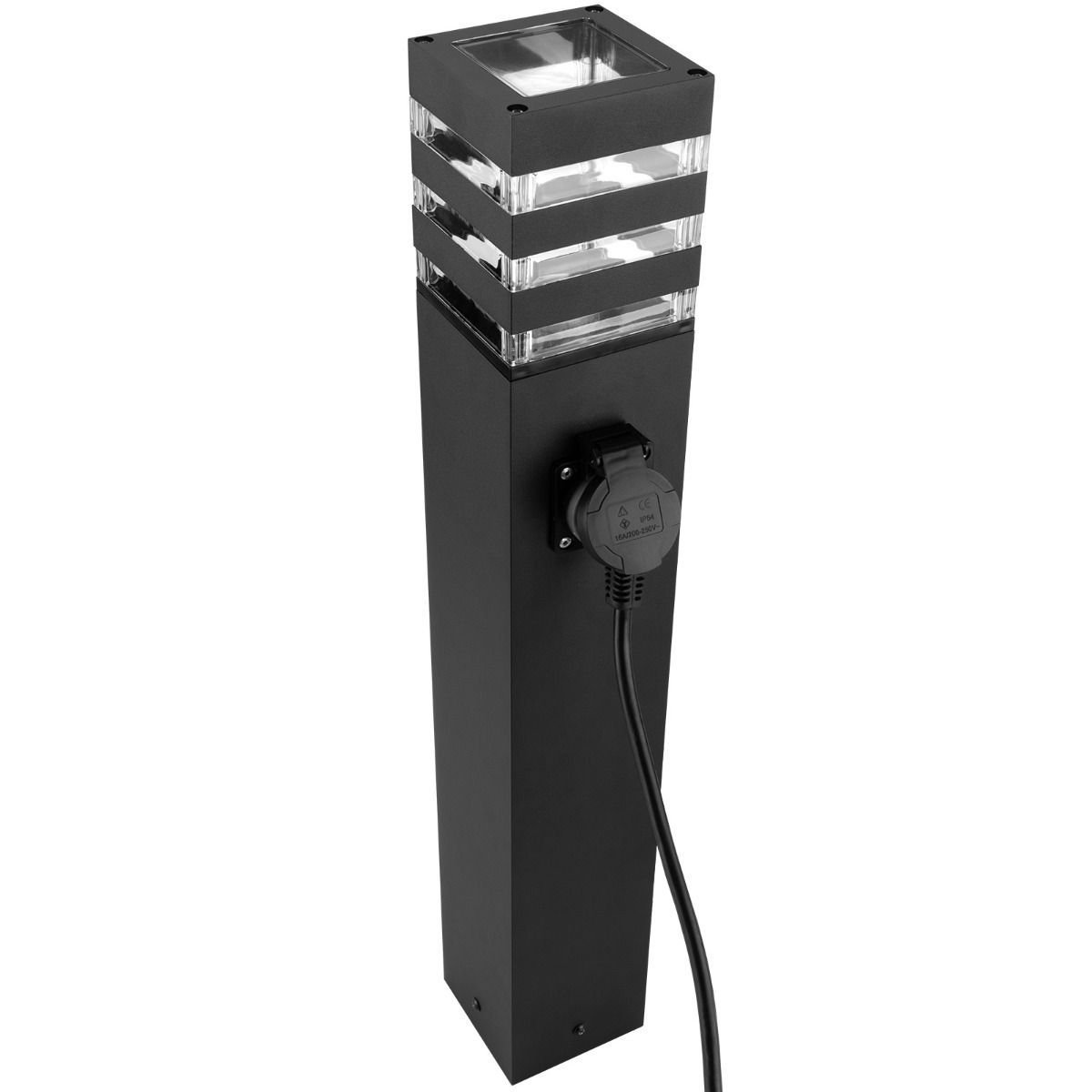 Havelampe - Stående udendørslampe på stang - 60 cm - E27-fatning - LED-egnet